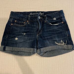 American Eagle Outfitters Midi jean shirt size 2 EUC